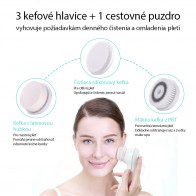 TOUCHBeauty 0759A Čistiaca kefka na pleť 3v1 ružová