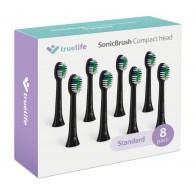 TrueLife SonicBrush Compact Heads Black Standard 8 Pack