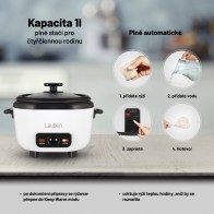 Lauben Rice Cooker Square 1000WB